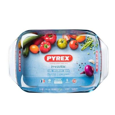 Pyrex 409B000/7146 Dikdörtgen Fırın Kabı, 3.8 L - 2