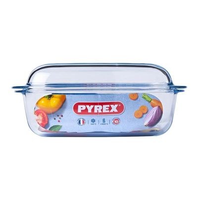 Pyrex 465A000/7144 Dikdörtgen Cam Fırın Kabı, 4.5 L - 3