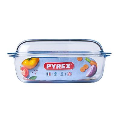Pyrex 466A000/7043 Dikdörtgen Cam Fırın Kabı, 6.5 L - 2