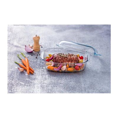 Pyrex 466A000/7043 Dikdörtgen Cam Fırın Kabı, 6.5 L - 3