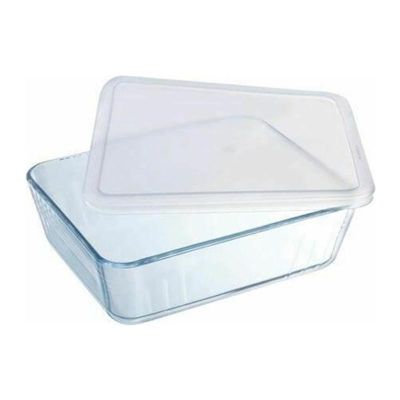 Pyrex 912S951/7146 2'li Dikdörtgen Kapaklı Saklama Kabı, 1.5, 2.7 L - 3