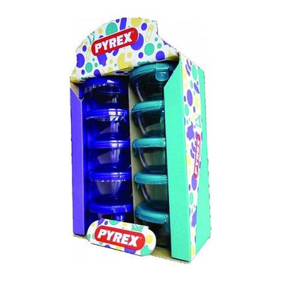Pyrex 913S017/7040 Yuvarlak Saklama Kabı, 0.2 L, 10 Adet - 1