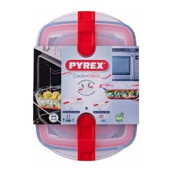 Pyrex 913S065/7045 Kapaklı Mikrodalga Saklama Kabı Seti, 2'li - Thumbnail
