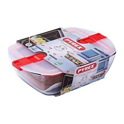 Pyrex 913S065/7045 Kapaklı Mikrodalga Saklama Kabı Seti, 2'li - 2