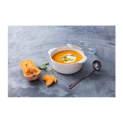 Pyrex P23A000/7043 Kapaklı Casserole, 1.1 L, Beyaz - Thumbnail