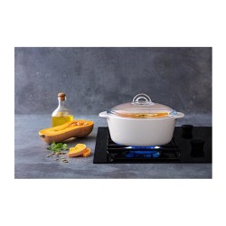 Pyrex P23A000/7043 Kapaklı Casserole, 1.1 L, Beyaz - Thumbnail