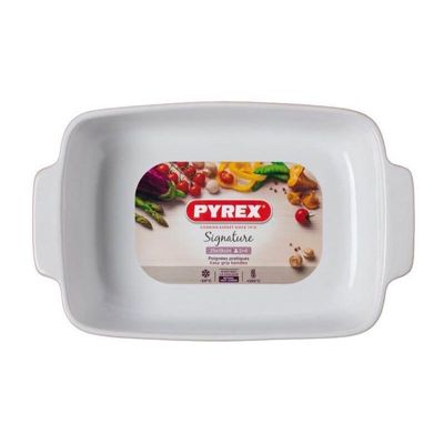 Pyrex SG30RR8/7046 Dikdörtgen Seramik Fırın Kabı, 30x22 cm, Turuncu - 2