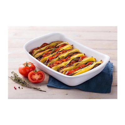 Pyrex SU22RR1/7048 Seramik Fırın Kabı, 22x15 cm, Beyaz - 2