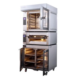 الفرن الحراري Ramalhos Turboram Touch 60x80 مع 10 صواني وحامل سفلي وغطاء محرك وعدة تنظيف - Ramalhos