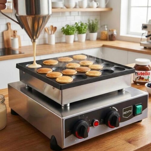 Remta W26 Yuvarlak Bubble Waffle Makinesi, 25'li, Elektrikli - 2