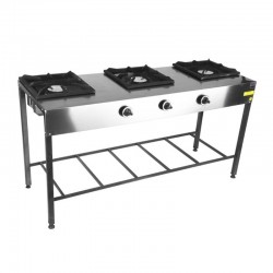 Remta CEJ25 3 Burner Standing Restaurant Cooker, Natural Gas - Remta