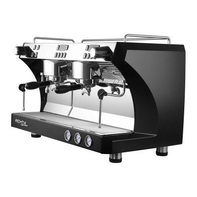 Remta Coffee Master Fully Automatic Espresso Coffee Machine, 2 Groups, Black - Remta