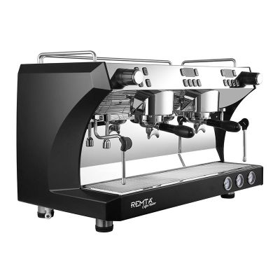 Remta Coffee Master Fully Automatic Espresso Coffee Machine, 2 Groups, Black - Remta