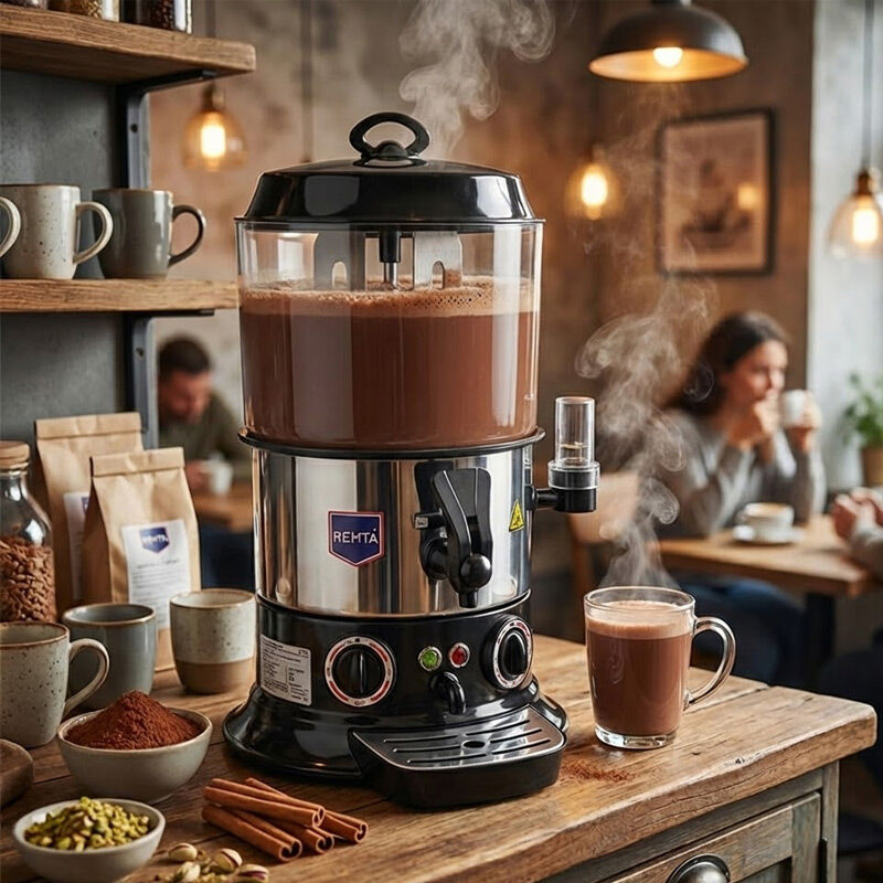 Remta CS1 Hot Chocolate & Sahlep Machine, 9 L, Black - Remta