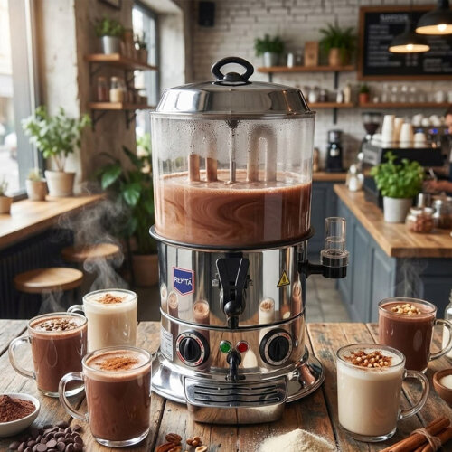 Remta CS4 Hot Chocolate & Sahlep Machine, 5 L, Silver - Remta (1)