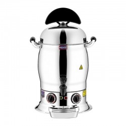 Remta CS5 Steel Hot Chocolate & Sahlep Maker, 9 L, Silver - Remta