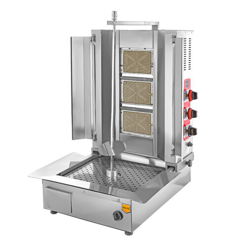 Remta D06(A) Bottom Motor Doner Kebab Cooker, 3 Radian, Gas (CE) - Remta