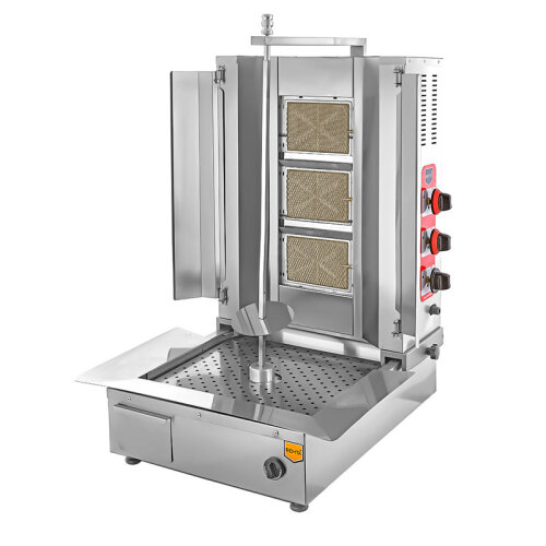 Remta D06(A) Bottom Motor Doner Kebab Cooker, 3 Radian, LPG - Remta