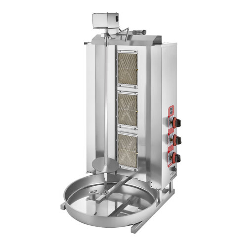 Remta D06(M) Top Motor Gas (CE) Doner Kebab Cooker with 3 Radians, Gas (CE) - Remta