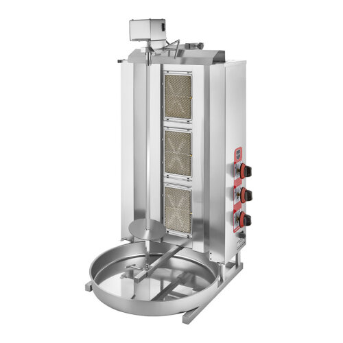 Remta D06(M) Top Motor Doner Kebab Cooker with 3 Radians, LPG - Remta
