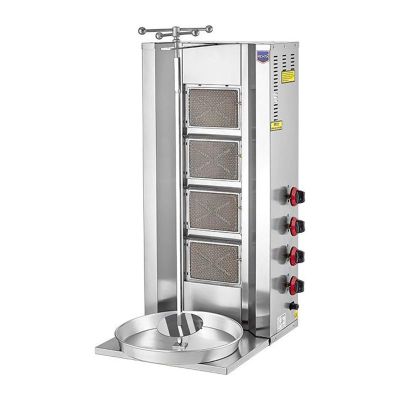 Remta D08 Doner Kebab Cooker, 4 Radiant, LPG - 1