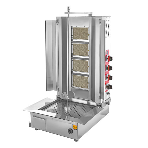 Remta D08(A) Bottom Motor Doner Kebab Cooker, 4 Radians, Gas (CE) - Remta