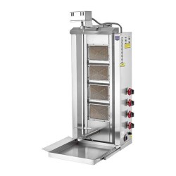 Remta D08(M) Top Motor Doner Kebab Cooker with, 4 Radians, Gas (CE) - Remta