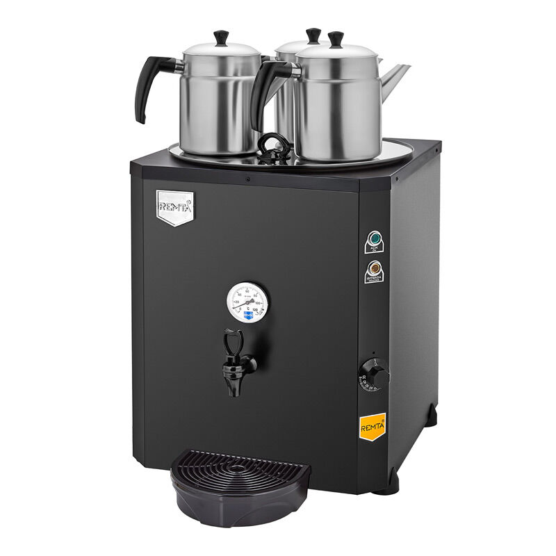 Remta DE10 Jumbo Tea Maker, 3 Teapot, 40 L, Electric, Black - Remta