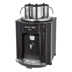 Remta DE10P Premium Jumbo Çay Makinesi, 3 Demlikli, 40 L, Elektrikli, Siyah - Thumbnail
