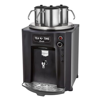 Remta DE10P Premium Jumbo Çay Makinesi, 3 Demlikli, 40 L, Elektrikli, Siyah - 1