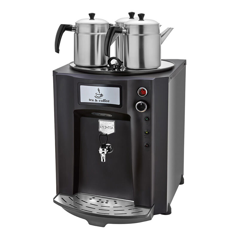 Remta DE10P Premium Jumbo Tea Maker, 3 заварочных чайника, 40 л, электрический, черный - Remta