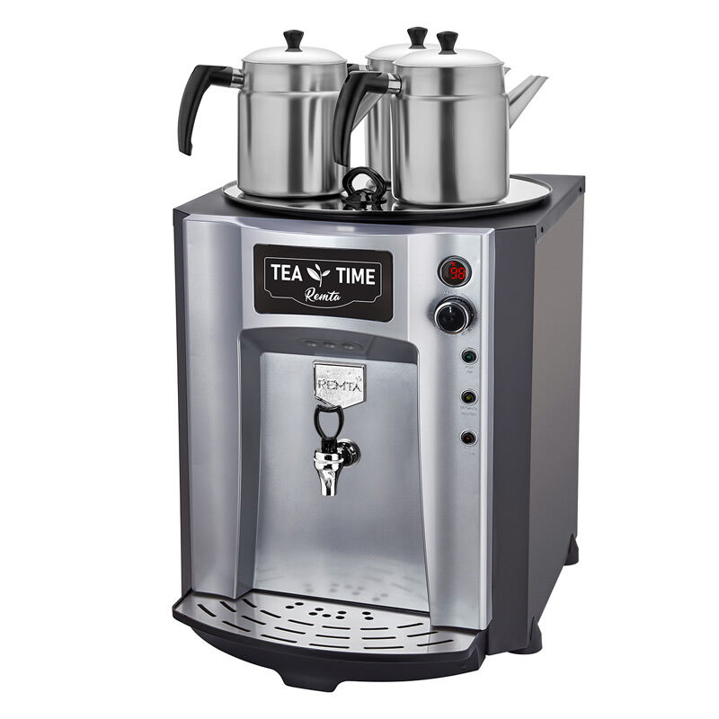 Remta DE10P Premium Jumbo Tea Maker, 3 Teapot, 40 L, Electric, Grey - Remta