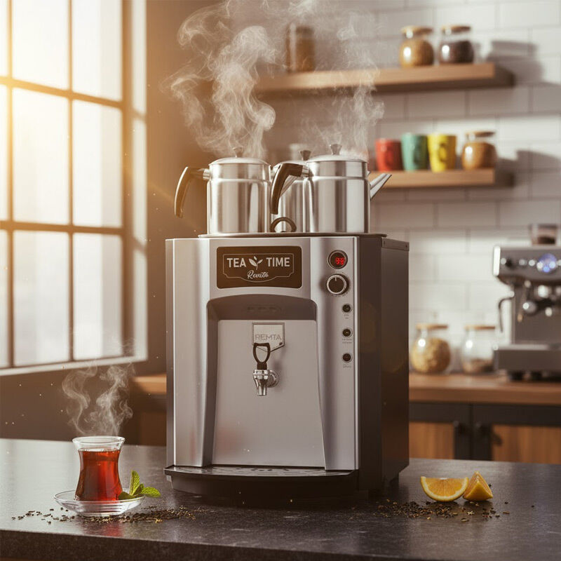 Remta DE10P Premium Jumbo Tea Maker, 3 заварочных чайника, 40 л, электрический, серый - Remta