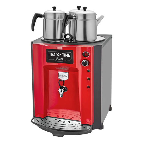 Remta DE10P Premium Jumbo Tea Maker, 3 заварочных чайника, 40 л, электрический, красный - Remta