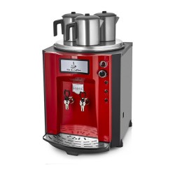 Remta DE10SP Premium Jumbo Şamandıralı Çay Makinesi, 3 Demlikli, 40 L, Elektrikli, Kırmızı - Thumbnail