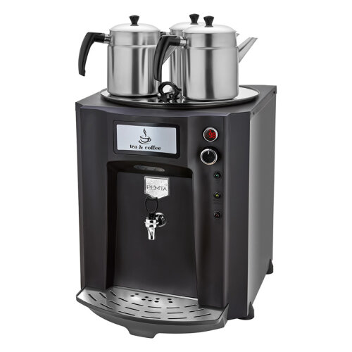 Remta DE10SP Premium Jumbo Şamandıralı Çay Makinesi, 3 Demlikli, 40 L, Elektrikli, Siyah - 1