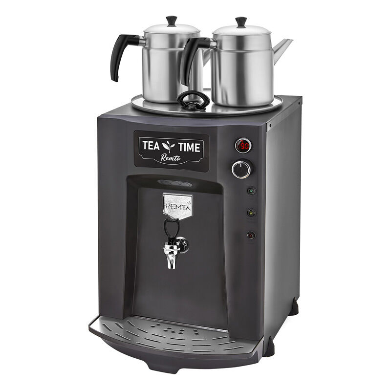 Remta DE11P Premium Jumbo Tea Maker, 2 заварочных чайника, 23 л, черный - Remta