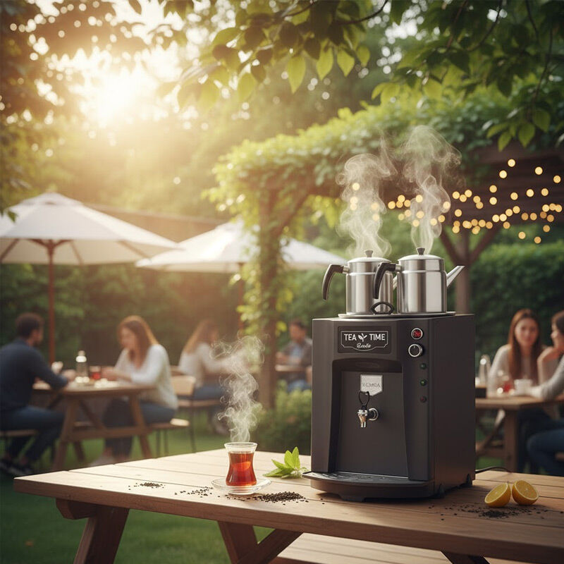 Remta DE11P Premium Jumbo Tea Maker, 2 заварочных чайника, 23 л, черный - Remta