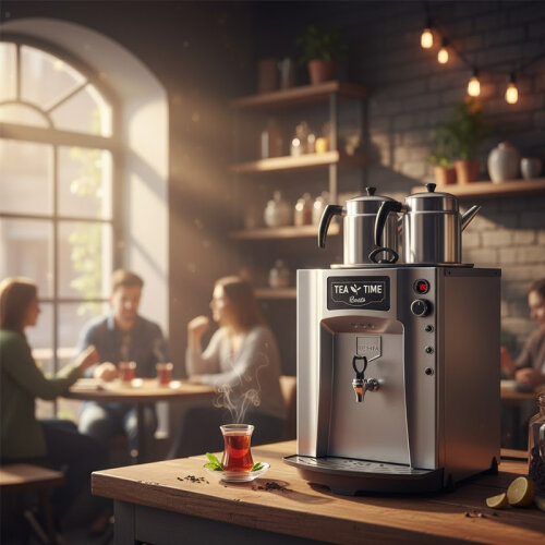 Remta DE11P Premium Jumbo Tea Maker, 2 заварочных чайника, 23 л, серый - 2