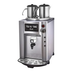 Remta DE12P 2 Demlikli Premium Jumbo Çay Makinesi, 15 L, Elektrikli, Gri - Thumbnail