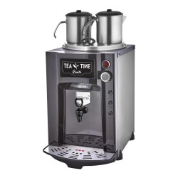 Remta DE12P Premium Jumbo Çay Makinesi, 2 Demlikli, 15 L, Elektrikli, Siyah - Thumbnail