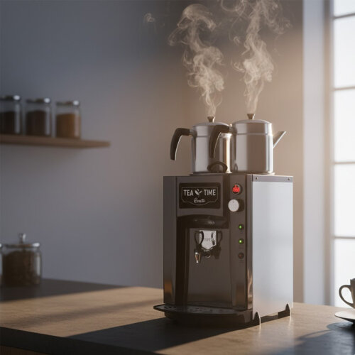 Remta DE12P Premium Jumbo Tea Maker, 2 заварочных чайника, 15 л, электрический, черный - Remta (1)