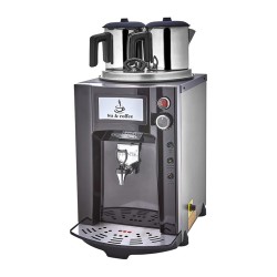 Remta DE12SP Premium Jumbo Şamandıralı Çay Makinesi, 2 Demlikli, 15 L, Elektrikli, Siyah - Thumbnail