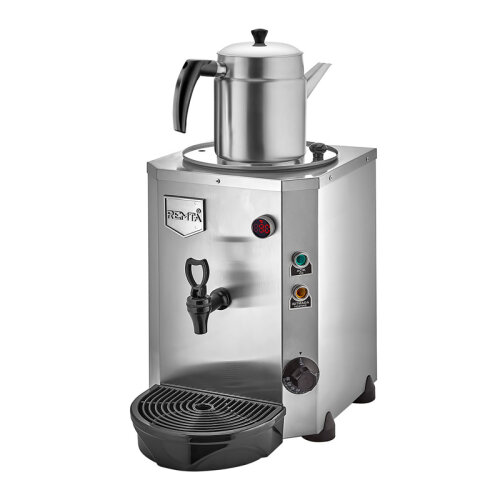 Remta DE14 Jumbo Çay Makinesi, Tek Demlikli, 9 L, Elektrikli, Krom - 1