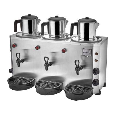 Remta DE16 Jumbo Çay Makinesi, 3 Demlikli, 9+9+9 L, Elektrikli - 1