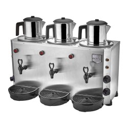 Remta DE16 Jumbo Çay Makinesi, 3 Demlikli, 9+9+9 L, Elektrikli - Remta