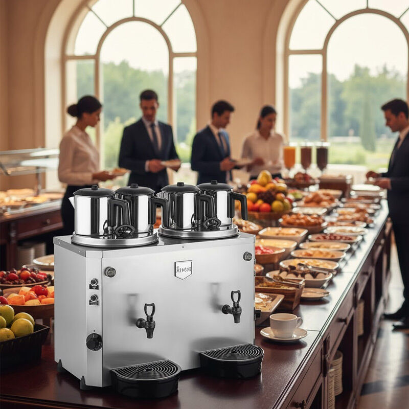 Remta DE17 Jumbo Çay Makinesi, 4 Demlikli, 17+17 L, Elektrikli - Remta