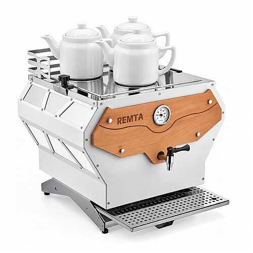Remta DE23 Pro Serisi 3 Demlikli Jumbo Çay Makinesi, 30 L, Beyaz - Remta