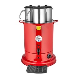 Remta EL10 Elite Çay Makinesi, 3 Demlikli, 28 L, Elektrikli, Kırmızı - Remta