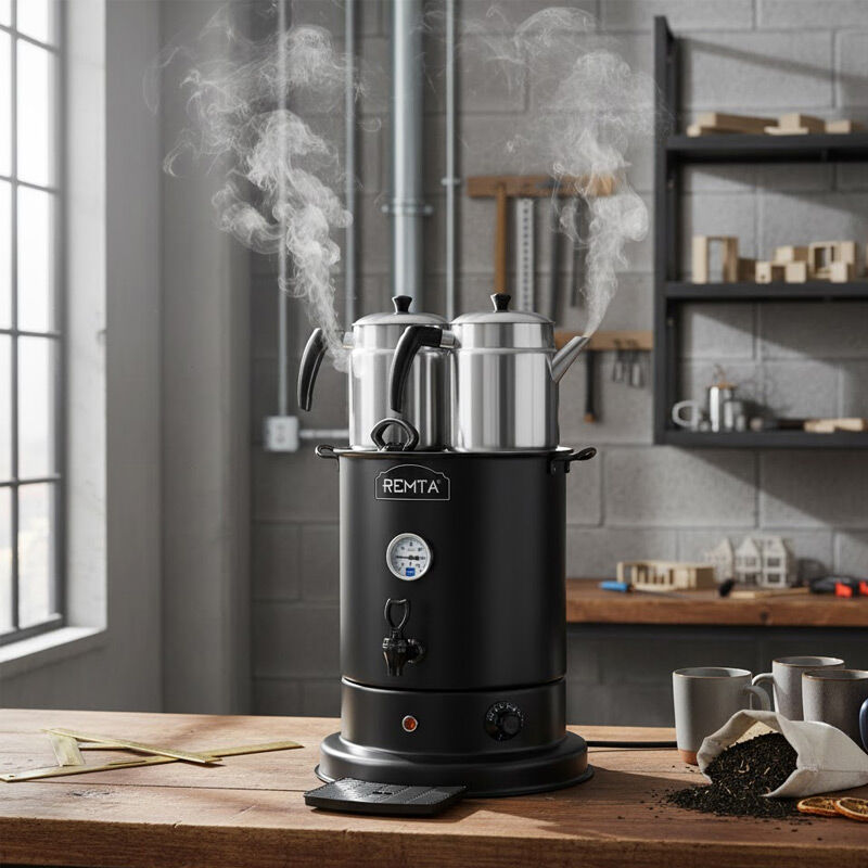 Remta EL10 Elite Tea Maker, 3 заварочных чайника, 28 л, электрический, черный - Remta